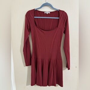 Reformation Coen Jersey Knit Drop waist dress